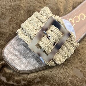 CCOCCI Beige Woven Sandals